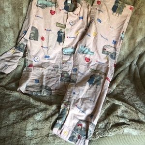 NICK&NORA LUCY CAR ROAD TRIP PJS, SZ L, MADE IN U.S, GUC-NO STAINS, VERY POPULAR